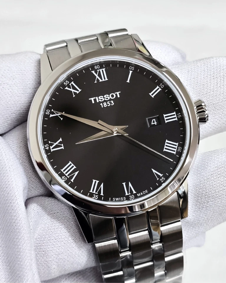 Tissot Classic Dream Quartz 42mm Black Dial SS Men's Watch T1294101105300