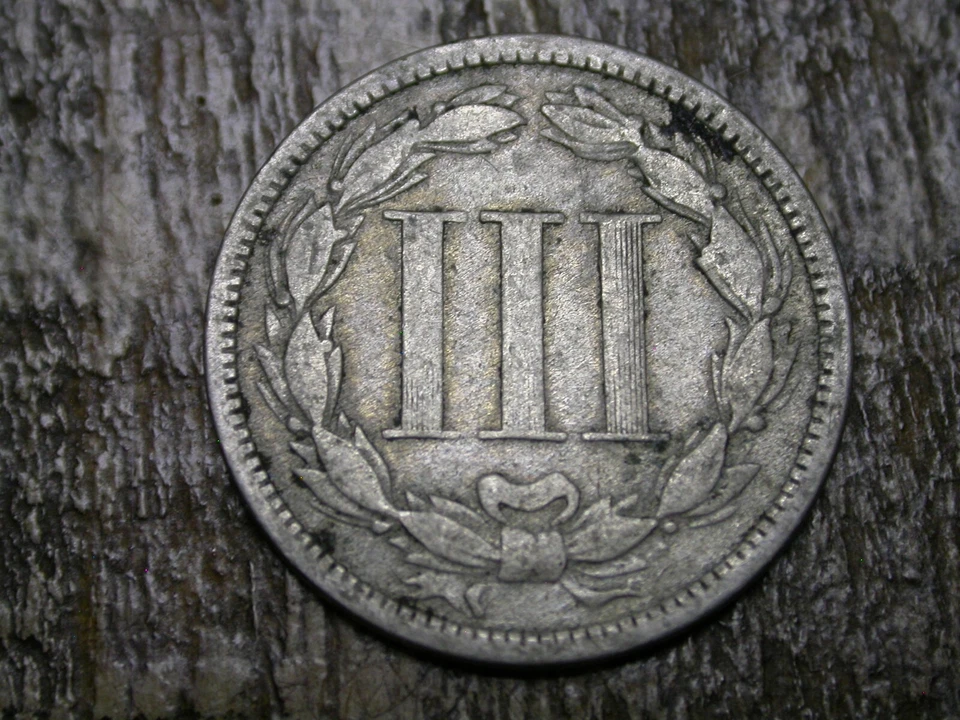 1870 Three Cent Nickel Piece 3C Ungraded Circulated US Type Coin - SEE PICS!! L1 - Image 4 of 4