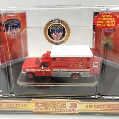 Code 3 Fire Department of New York FDNY Scuba Team #12000 | eBay