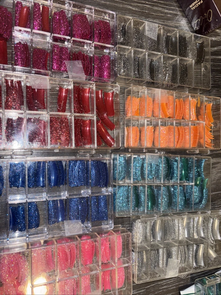 Design Nail Tips Glitter Many Colors NEW Pick Your Color - Image 2 of 4