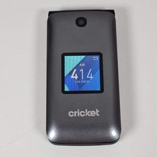 Alcatel QuickFlip 4044C Silver Flip Phone (Cricket)