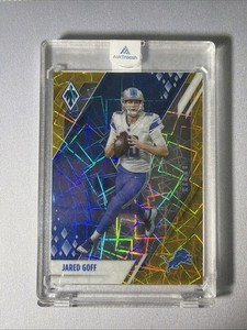 2021 Panini Phoenix GOLD Shimmer Jared Goff #36 Detroit Lions 1/1! RARE