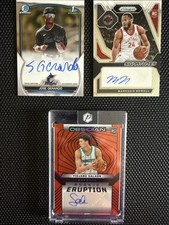 3-Card Rookie Autograph Lot: Tidjane Salaun /99, Markquis Nowell, Jose Gerardo
