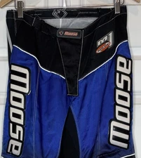 MOOSE RACING USA Moto 1 Cross Pants Blue & Black Size 34 *READ*