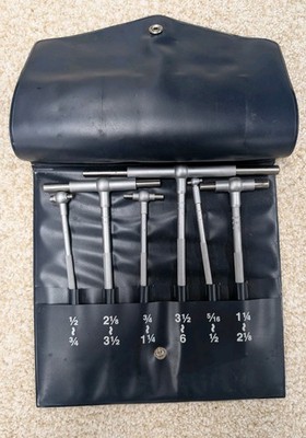 Brown and Sharpe  591-20  6 Pc Telescopic  Gage Set w Case