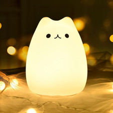 Cat Lamp, Cute Kitty Night Light, Gifts for Women Teen Girls Baby, Night Lights