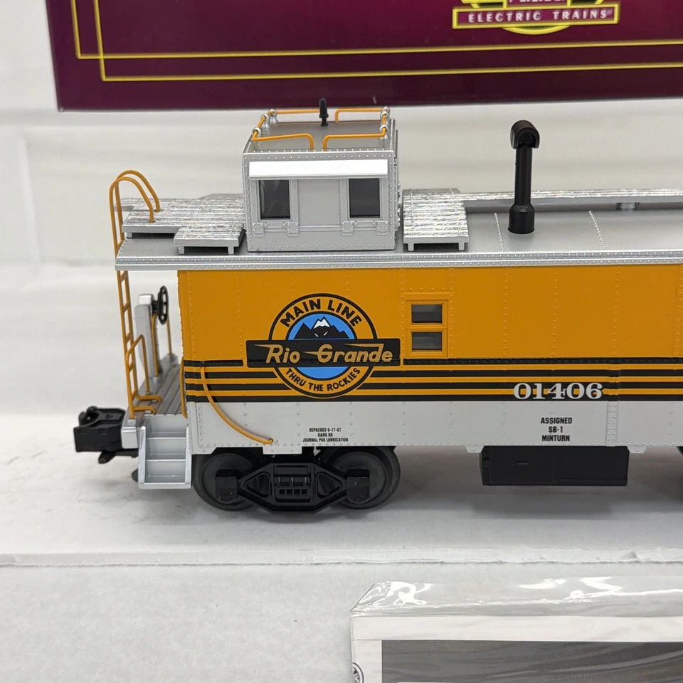MTH Premier 20-91048 Denver Rio Grande Steel Caboose #01406 O Gauge New DRG&W - Image 4 of 4