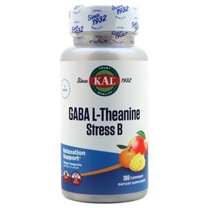 KAL GABA L-Theanine Stress B Lozenges Mango Tangerine 100 lzngs