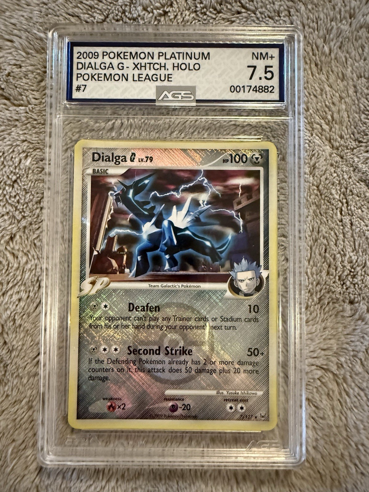 Dialga G 7/127 2009 Platinum Holo NM+ 7.5