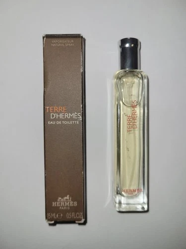Terre D'hermes Eau De Toilette For Men .5 fl oz / 15 ml Spray Travel Size - New