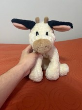 Gund Flora Cow Large Sitting Black and White Plush