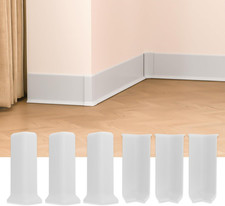 Baseboard Corner Blocks 4Inch Height, Self Adhesive 3 inside  3 outside Corners