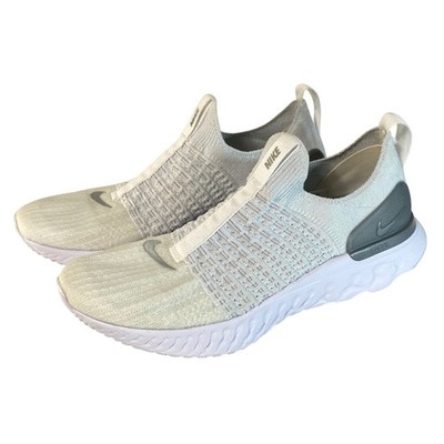 Nike React Phantom Run Flyknit 2 Womens Running Shoes CJ0280-100 White 8.5