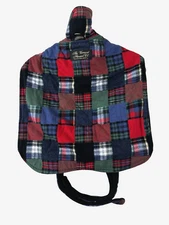 The Vermont Flannel Co Dog Coat Madras Plaid Medium Pups Puppy Fleece Cozy Warm
