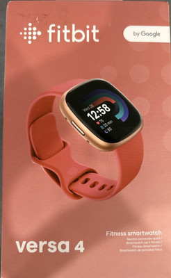 Fitbit Versa 4 Fitness Smartwatch GPS Heart Rate Sleep Pink Sand Copper