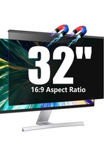 Magnetic 32 inch Computer Privacy Screen Filter for 16:9 Widescreen Monitor D...