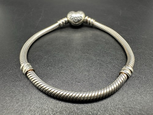 Bracciale Pandora per bambini in argento sterling 925 originale lungo 5,75" - Foto 5 di 13