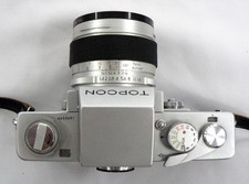FILM TESTED TOPCON RE SUPER 35MM CAMERA WITH RE AUTO-TOPCOR 58mm F1.4 LENS.