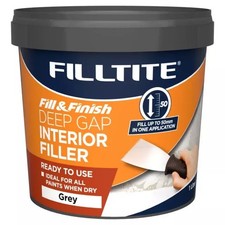 Filltite Ready Mixed Deep Gap Interior Filler Grey 1kg