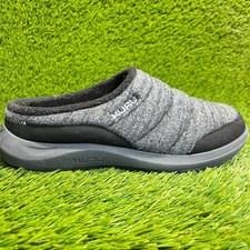 Kuru Draft 2 Womens Size 11 Gray Black Walking Comfort Slip-On Mule Slippers