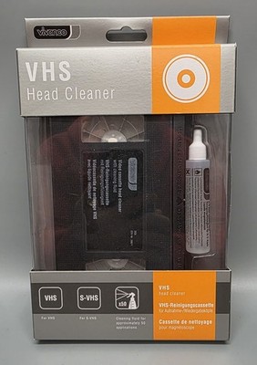 Vivanco DC6 VHS Head Cleaner Cleaning Cassette Unopened New #GK-498-09