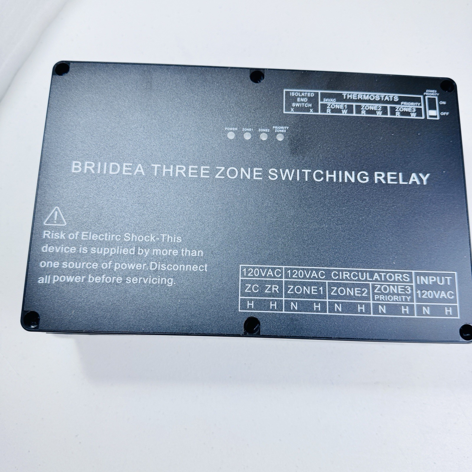 Briidea Three Zone Switching Relay for Zone Temperature Control