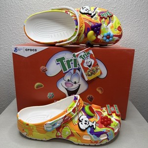 Crocs Classic Clog - Trix Limited Edition Neon Multi New in special box 12 M Trix X Crocs Classic Clog Review. Trix Crocs Review. - YouTube main image 2