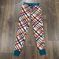 Hanna Andersson Peanuts Snoopy Plaid Pajama Jogger Pants, Size Small