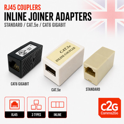 RJ45 Netzwerk LAN Cat5e Cat6 Kabelverbinder Adapter Kupplung Ethernet Extender Posten