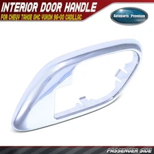 Right Passenger Side Chrome Interior Door Handle Bezel for Chevy Tahoe 96-00 GMC