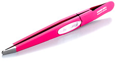 GREEN BELL Eyebrow Tweezers Slant Tip Precision Pink Made in Japan GT-232