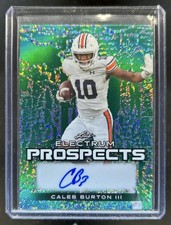 2024 Leaf Electrum Caleb Burton III Prospects Auto Autograph Green #/5