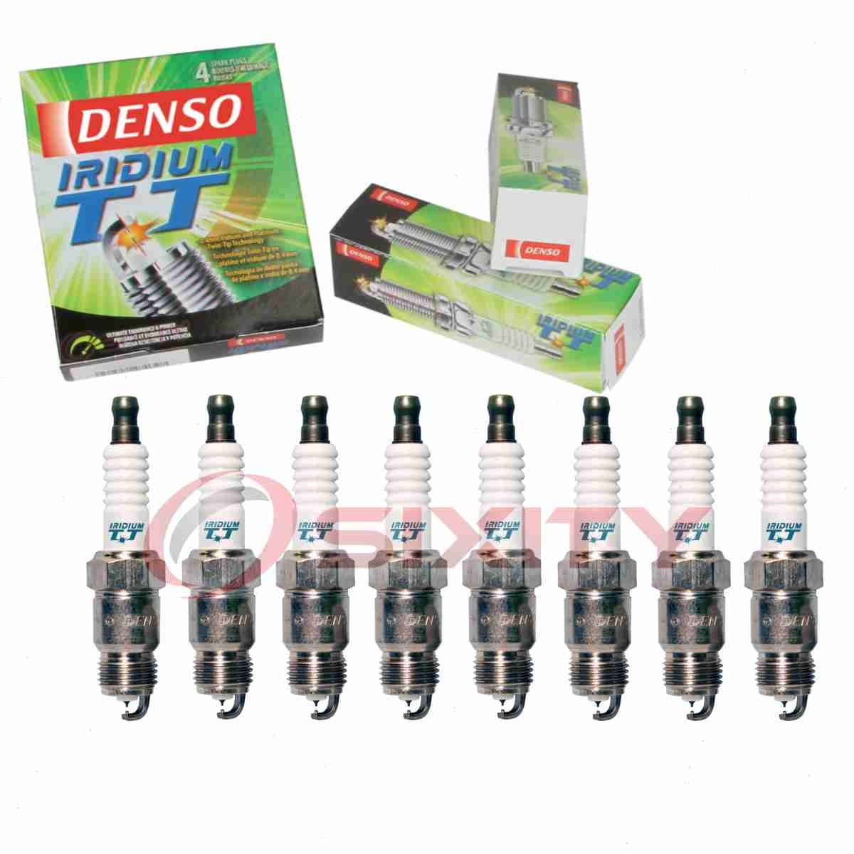 8 pc Denso Iridium TT Spark Plugs for 1987-1988 Chevrolet V30 5.7L 7.4L V8 tf