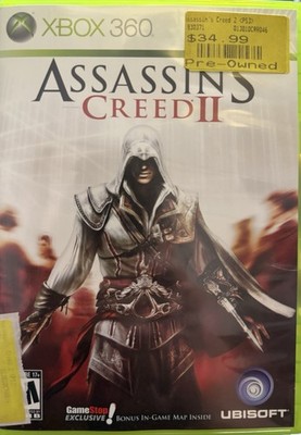 Assassin's Creed II Ubisoft GameStop Exclusive Bonus Map Xbox 360
