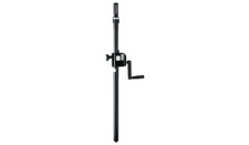 K M 21340 Adjustable Speaker Pole with Hand Crank and Ring Lock