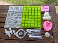 Silicone 25 x Assorted Moulds Pk Resin Art Craft Teddy Bear Heart Horse Letters