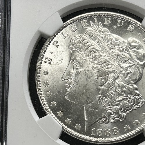 Dólar de plata Morgan 1888-O $1 "como nuevo de Nueva Orleans" NGC MS62 MS 62 MEJOR O COMO NUEVO - Imagen 3 de 17