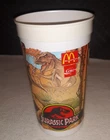 Vintage 1992 McDonalds Jurassic Park Gallimimus Dinosaur Coke Plastic Cup READ