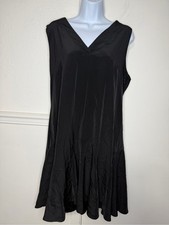 J.Crew Black Sleeveless V-Neck Dress size L