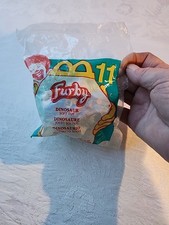 Vintage 2000 McDonalds Happy Meal Furby Dinosaur Soft Toy 11 New