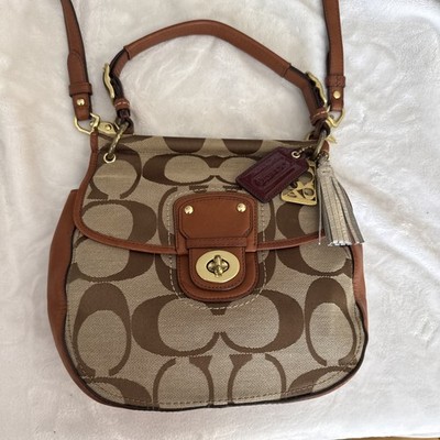 バッグ Y2K COACH Willis Signature Turn Lock bag Coach Signature Willis Crossbody Bag 70th Anniversary Limited Turn