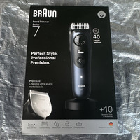Braun Series 7 BT7 Beard Trimmer Black Waterproof Rechargeable Precision 0.5mm