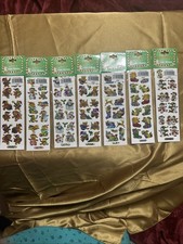 Vintage Lot Of 7 Christmas Stickers
