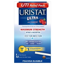 Ultra UTI Relief Pak, UTI Treatment for Women and Men, 1 UTI Test Strip and 1...