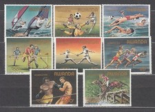 Ruanda - Post Yvert 1149/56 MNH Winterolympiade Los Angeles