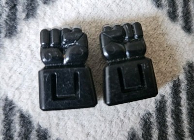 Transformers G1 Thrust/Ramjet/Dirge Black Fists Pair 1985