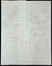 Figured 5a curly maple droptop glued guitar top