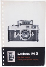 Original Leica M3 Fold-Out Brochure - 1957 - The Final Choice