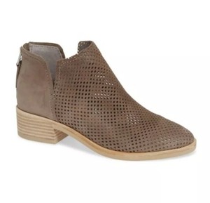 dolce vita perforated suede bootie