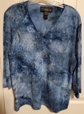 Venezia Blouse 18/20 W Blue